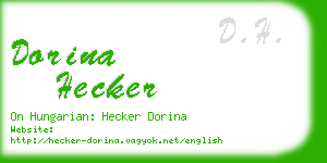 dorina hecker business card